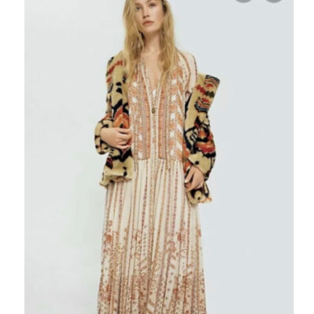 Free people willamina dress ivory combo